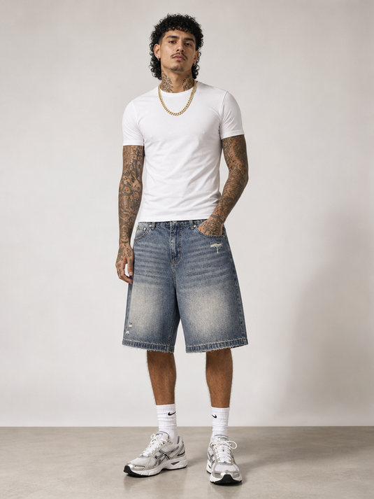 Dusk Wash Denim Short