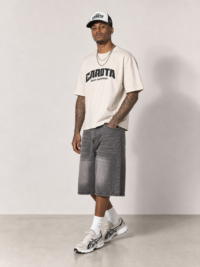 Smoke Wash Denim Short