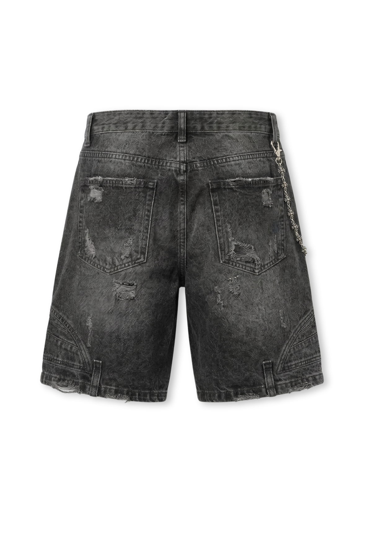 Cross Chain Cargo Denim Short