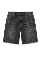Cross Chain Cargo Denim Short