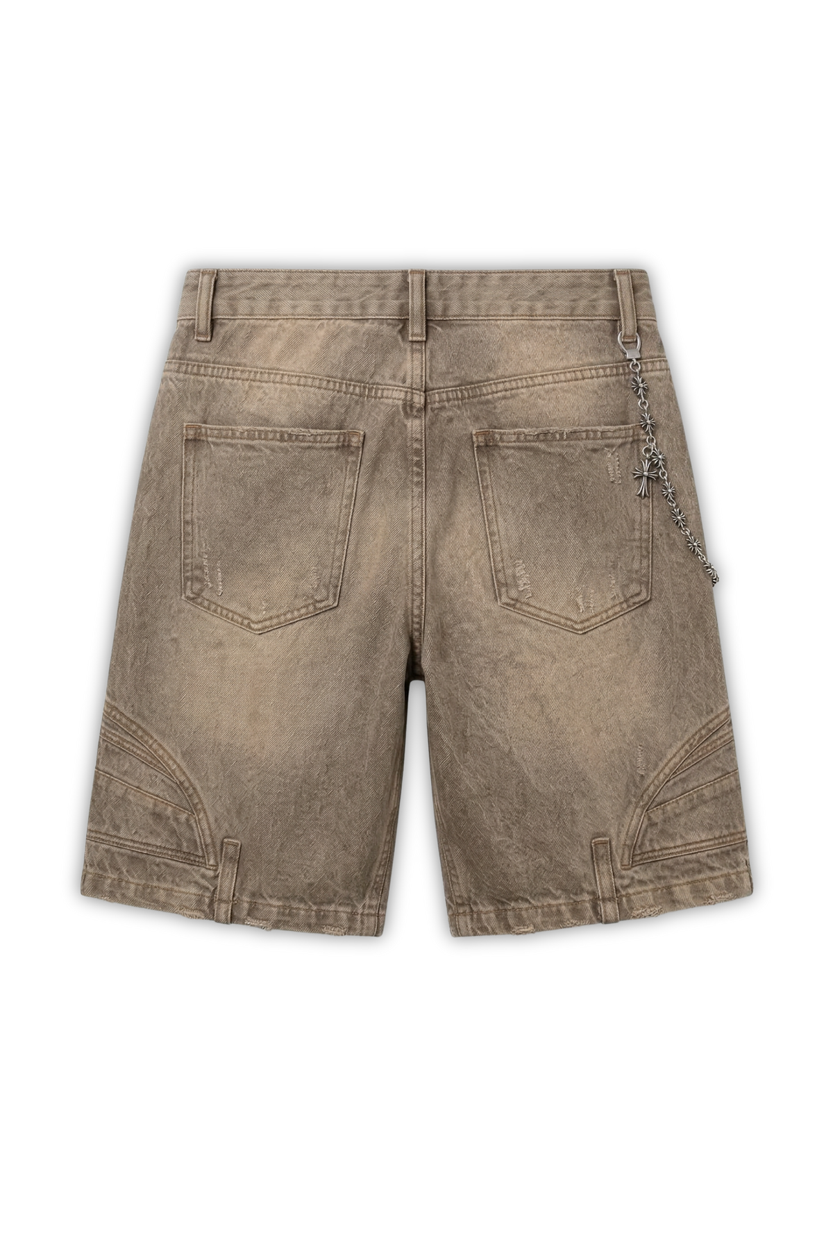 Cross Chain Cargo Denim Short