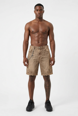 Cross Chain Cargo Denim Short