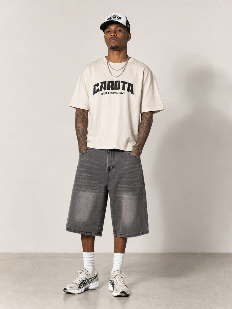 Smoke Wash Denim Short