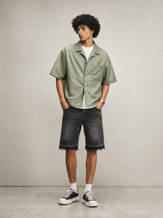 Onyx Wash Denim Short