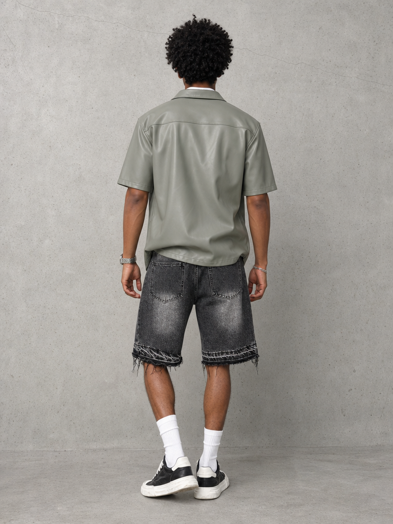 Onyx Wash Denim Short