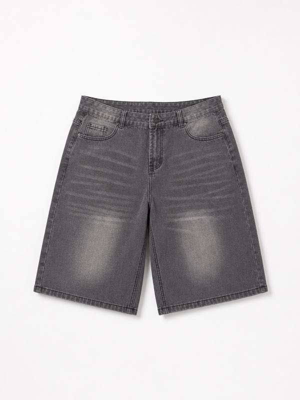 Smoke Wash Denim Short